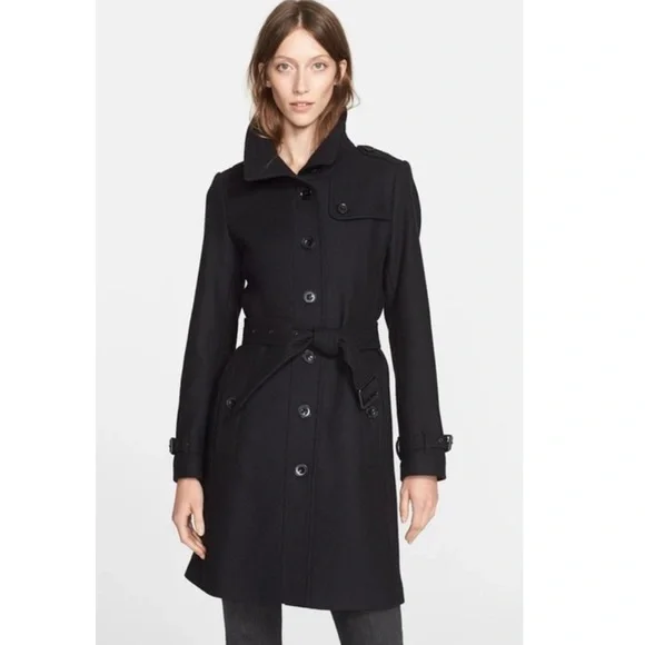 Burberry Brit★素敵!BLACK RUSHFIELD WOOL BLEND COAT Burberry | Jackets & Coats | Like New Burberry Brit